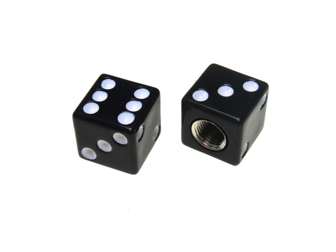 Valve caps set dice black product