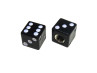 Valve caps set dice black thumb extra