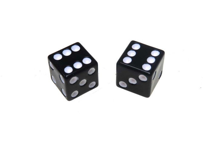 Valve caps set dice black product