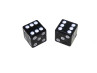 Puch Axles / Wheels Valve Caps Set dice black Valve caps set dice black