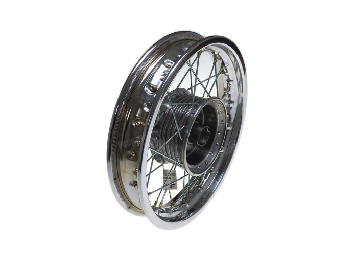 12 inch spoke wheel 12x1.85 chrome Puch DS rear Italcerchio
