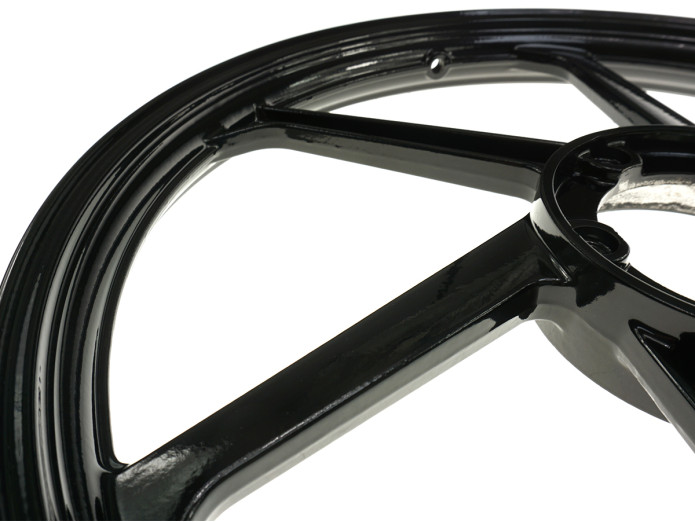 17 inch Fast Arrow Sport-1 stervelg 17x1.35 Puch Maxi / X30 / X50 glans zwart