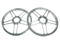 17 inch Grimeca 5 star wheel 17x1.35 Puch Maxi *Exclusive* mirror chrome (set)