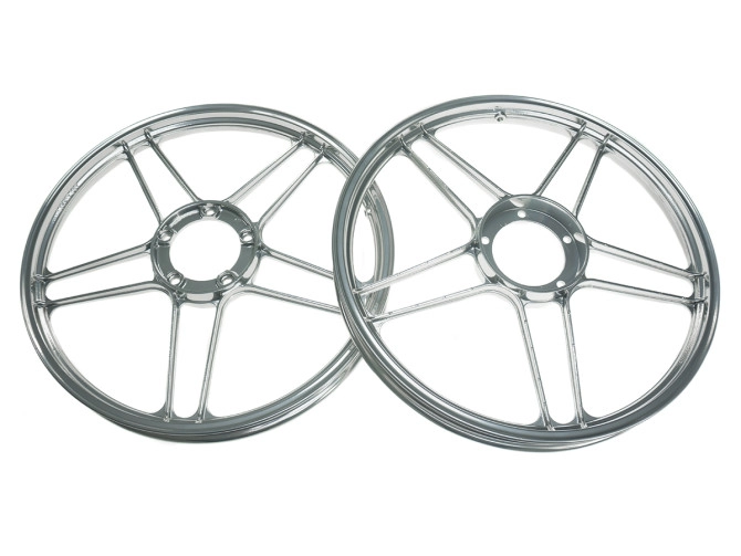 17" Grimeca 5 star wheel 17x1.35 Puch Maxi mirror chrome set product