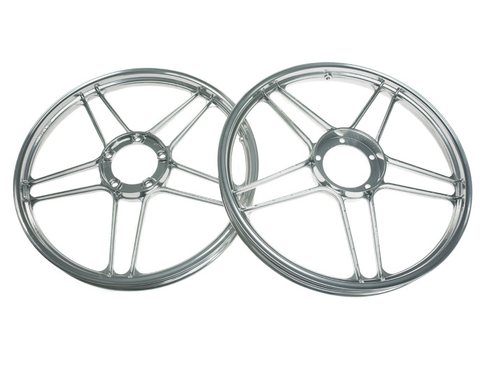 17" Grimeca stervelg 17x1.35 Puch Maxi mirrror chrome set