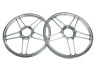 17" Grimeca 5 star wheel 17x1.35 Puch Maxi mirror chrome set thumb extra