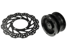 Brake disc Puch Maxi spoke wheel front Akoa black (230mm)