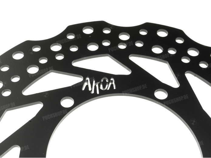 Brake disc Puch Maxi spoke wheel front Akoa black (230mm)