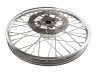 17 inch spoke wheel 17x1.40 aluminium silver front with brake disc (220mm) thumb extra
