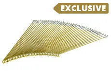 Spokes Puch Maxi 187mm for 17 inch *Exclusive* candy gold with silver coloured nipples (36 pieces)