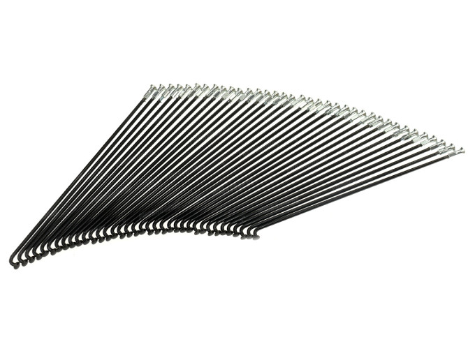 Speichen Puch Maxi 187mm für 17 Zoll schwarz mit silberfarbener Nippels main