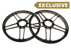 17 inch Grimeca 5 star wheel 17x1.35 Puch Maxi *Exclusive* black chrome (set)