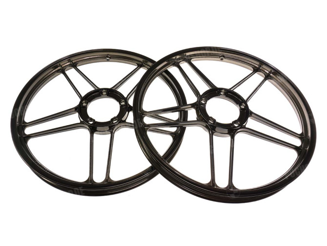 17 inch Grimeca 5 star wheel 17x1.35 Puch Maxi *Exclusive* black chrome (set) main