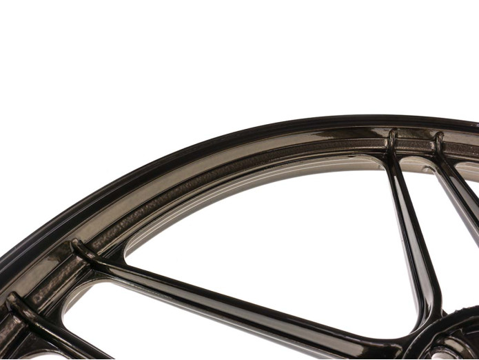 17 Zoll Grimeca Gussrad 17x1.35 Puch Maxi Black Chrom Satz
