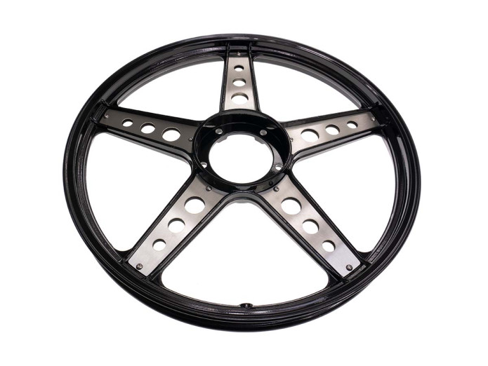 Wheel transformer set Grimeca 5 star wheel stainless steel round model Puch Maxi 
