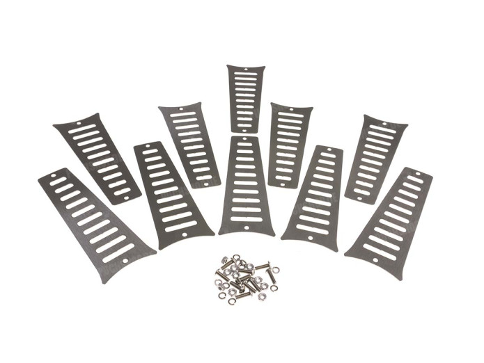 Wheel transformer set Grimeca 5 star wheel stainless steel striped model Puch Maxi 