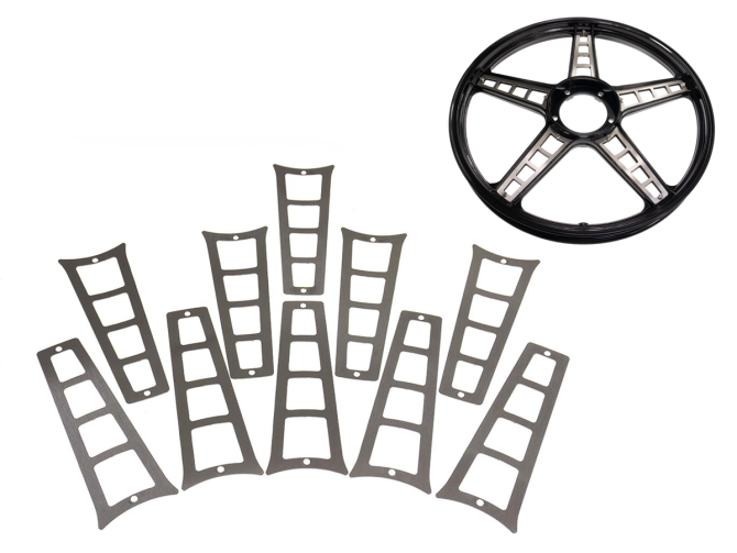 Wheel transformer set Grimeca stervelg RVS vierkant model Puch Maxi product