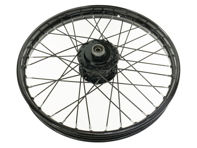 17 inch spoke wheel 17x1.40 black / black set Puch Maxi S / N A-quality product