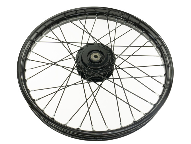 17 inch spoke wheel 17x1.40 black / black set Puch Maxi S / N A-quality product