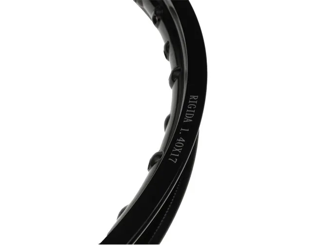 17 inch rim 17x1.40 spoke wheel aluminium Rigida black anodised product