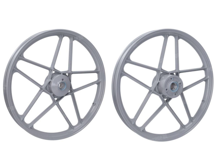 17 inch Fast Arrow Grimeca 5 star wheel 17x1.35 Hercules Prima gray (set)