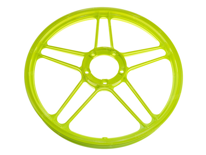 17 inch Grimeca stervelg 17x1.35 Puch Maxi neon geel set