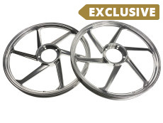 17 inch Fast Arrow Sport-1 wheel 17x1.35 Puch Maxi *Exclusive* mirror chrome (set)