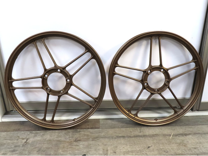 17 inch Grimeca 5 star wheel 17x1.35 Puch Maxi nobel bronze (set)