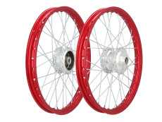 17 inch spaakwiel 17x1.20 Rigida aluminium set rood Puch Maxi S / N