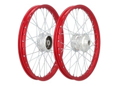 17 inch spaakwiel 17x1.20 Rigida aluminium set rood Puch Maxi S / N