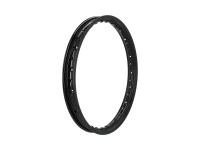 17 inch rim 17x1.40 spoke wheel aluminium Rigida gloss black universal