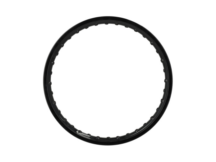 17 inch velg 17x1.40 spaakwiel Rigida aluminium glans zwart universeel