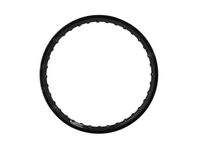 17 inch velg 17x1.40 spaakwiel aluminium Rigida glans zwart universeel