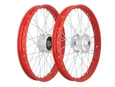 17 Zoll Speichenrad 17x1.40 Feuerrot / Verzinkt Satz Puch Maxi S / N A-qualitat