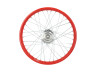 17 inch spaakwiel 17x1.40 vuurrood / verzinkt set Puch Maxi S / N A-kwaliteit