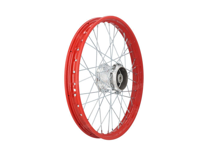 17 Zoll Speichenrad 17x1.40 Feuerrot / Verzinkt Satz Puch Maxi S / N A-qualitat