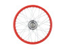 17 inch spaakwiel 17x1.40 vuurrood / verzinkt set Puch Maxi S / N A-kwaliteit