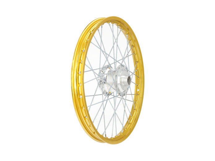 17 inch spoke wheel 17x1.20 Rigida aluminium set gold Puch Maxi S / N