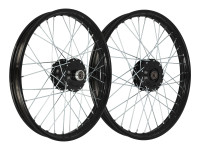 17 inch spoke wheel 17x1.40 black / black set Puch Maxi S / N A-quality