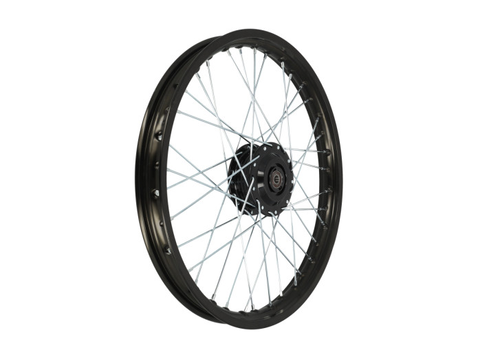 17 inch spoke wheel 17x1.40 Rigida Aluminum set black with black hubs Puch Maxi S / N