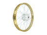 17 inch spoke wheel 17x1.40 gold / galvanized set Puch Maxi S / N A-quality