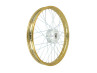 17 inch spoke wheel 17x1.40 gold / galvanized set Puch Maxi S / N A-quality