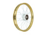 17 inch spoke wheel 17x1.40 gold / galvanized set Puch Maxi S / N A-quality