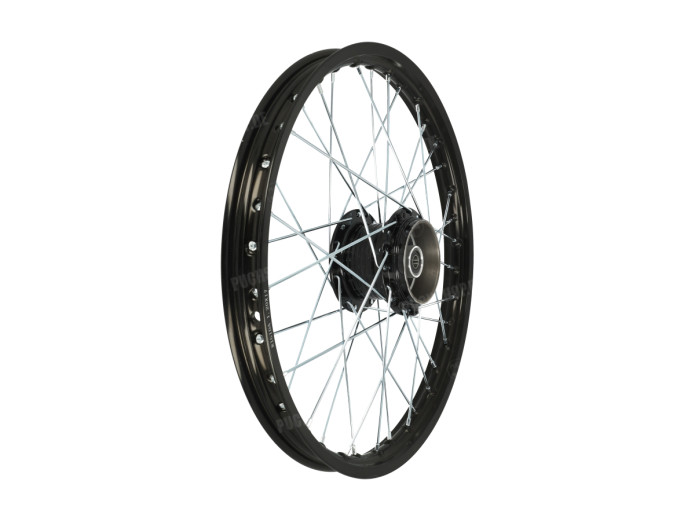 17 Zoll Speichenrad 17x1.20 Rigida Aluminium Set schwarz mit schwarzen Naben Puch Maxi S / N