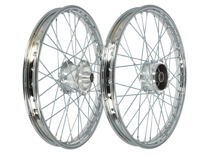 17 inch spaakwiel 17x1.20 chroom Puch Maxi S / N A-kwaliteit