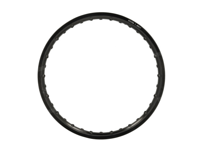 17 inch velg 17x1.20 spaakwiel Rigida aluminium zwart geanodiseerd 