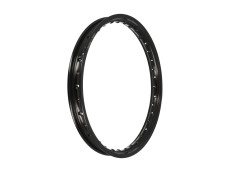 17 Zoll Felge 17x1.20 Speichen Rigida Aluminium Schwarz Anodisiert 17 Zoll Felge 17x1.20 Speichen Rigida Aluminium Schwarz Anodisiert