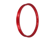 17 Zoll Felge 17x1.20 Speichen Rigida Aluminium Rot Anodisiert 17 Zoll Felge 17x1.20 Speichen Rigida Aluminium Rot Anodisiert