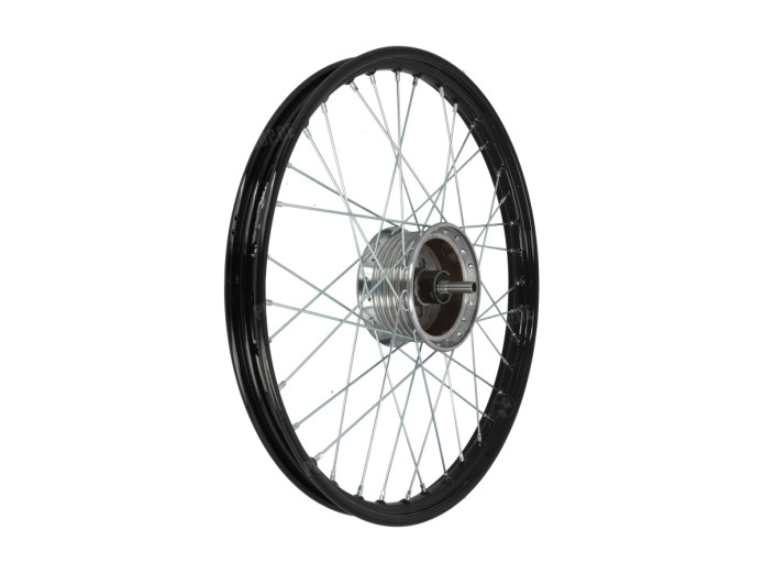 19 Zoll Felge 19x1.20 Speichenrad Schwarz / Verzinkt Satz Puch MV / VS / MS A-Qualität