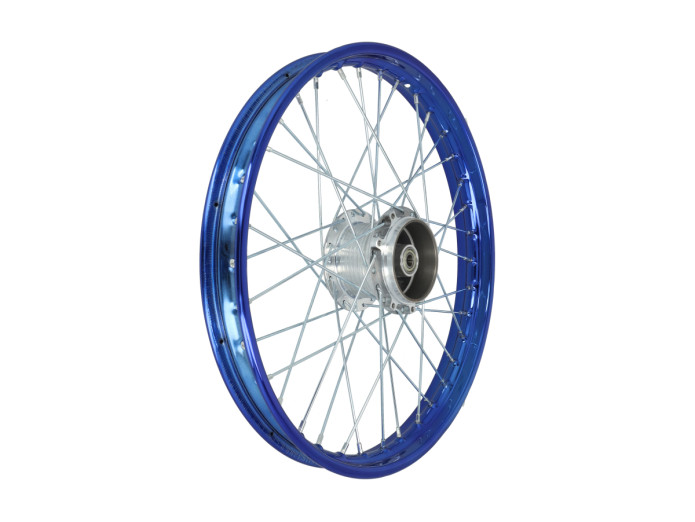 17 Zoll Speichenrad 17x1.40 Candy Blue / Verzinkt Satz Puch Maxi S / N A-qualitat